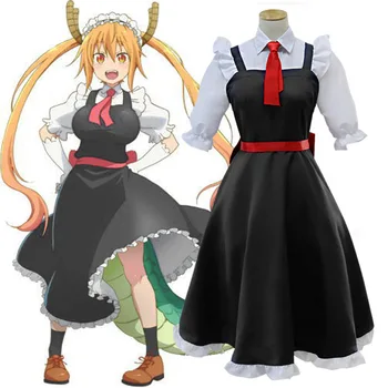 Anime Dor Kobayashi Dragon Menajera Cosplay Costum Tohru