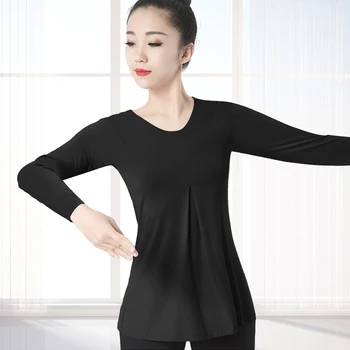D0809 Modal Dans Bluza Lady Dans Practică Pierde-Fit Farmec Corp Camasa Profesori Națiune Dans Modern Exercițiu De Îmbrăcăminte