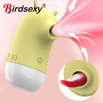 Clitoridiana Suge Vibratorul Pentru Femei Clitoris Biberon Fraier Stimulator Clitoris Oral Limba Pizde Lins Jucarii Sexuale pentru Adulți, Cupluri