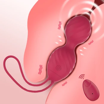 Scădere Bile Vaginale Exercitii Kegel Bile Bile Ben Wa Vibrator Wireless de Control de la Distanță Sărituri Ouale Erotice Jucarii Sexuale pentru Femei