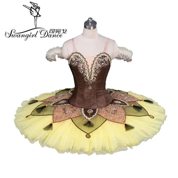galben profesionale platou tutu balet clasic costum de balet copilul imbracaminte adult tutu dressesBT9084