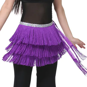 3 Straturi de Franjuri Sequin Oriental Belly Dance Costum Centura de Vânzare Femeile de Dans Hip Eșarfe Eșarfă Bellydance Accesorii Haine