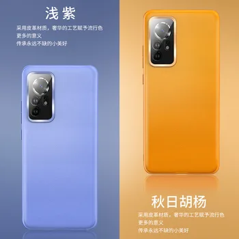 Ultrathin Piele Înapoi Capacul Telefonului Pentru Xiaomi Mi 12 11 Pro 11 Ultra Afaceri De Metal Inel Obiectiv Margini Plin Caz De Protecție Mi12 Pro