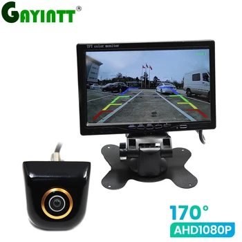 GAYINTT AHD 170° Full HD 1920x1080P Masina de parcare spate vedere aparat de fotografiat cu 7Inch TFT Color LCD Ecran retrovizoare Monitor