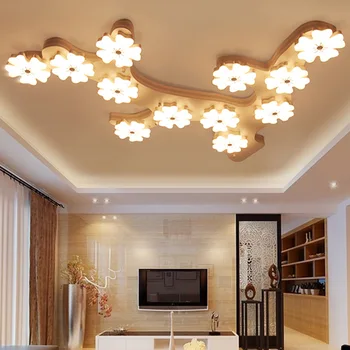 Creative Plum Blossom LED Lumina Plafon Pentru Camera de zi Dormitor Interior Acril Montat pe Tavan Lampa Iluminat de Prindere Plafonnier