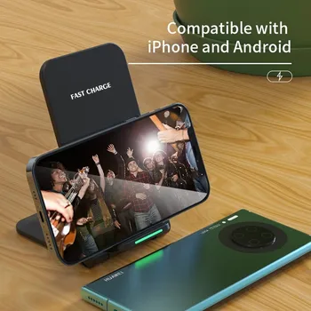 30W Qi Wireless Charger Pentru iPhone 12 11 X 8 Încărcare Rapidă Suport Pentru Samsung S20 S8 S7 S6 edge Nota 8 Telefon Încărcător Rapid