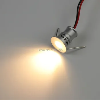LED corp de Iluminat 12V 1W Rotund Mini Spoturi LED Lampă spot încastrat de iluminat Pentru Bucătărie acasă Tavan Baie de Cabinet Estompat 20mm