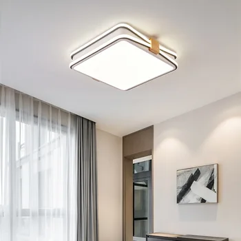 Nordic Simplu Pătrat Rotund LED Decor Plafon Gri Acrilic Ultra-Subțire de Lumină de Lux Pentru Dormitor Studiu Living Restaurant