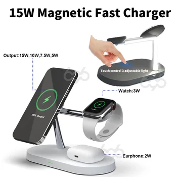 15W Magnet Qi Rapid Încărcător Wireless Pentru Iphone 13 Mini Pro MAX Magnetic Incarcator Apple Watch 6 5 4 3 2 1 Pentru iPhone 13 12 Samsung