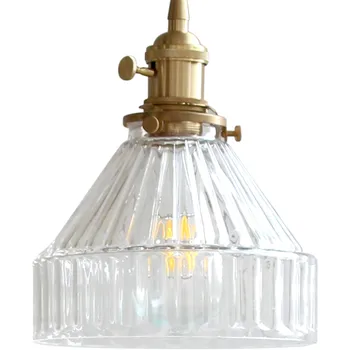 Loft Industrial Decor LED Lumina Pandantiv Vintage Cupru Sticlă Lampă de Agățat Sala de Mese Acasă de Iluminat de Epocă Droplight corp de Iluminat