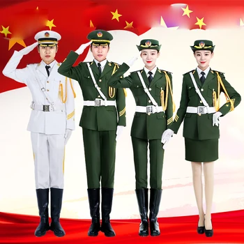 Armata Trupa Garda de Onoare Îmbrăcăminte Costum Frumos Pavilion Fonduri Costum de Garda de Onoare China Naționale de Performanță Militare Tinuta