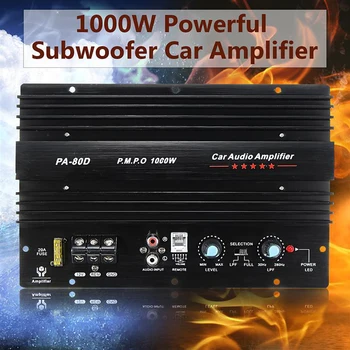 Calitate 12V 1000W Car Audio de Mare Putere Amplificator Amp Bord Puternic Subwoofer Bass Amp PA-80D