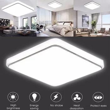 LED Tavan Jos Luminii la Pătrat Acoperi Design Modern pentru Dormitor, Bucătărie, Camera de zi JS23