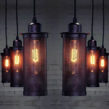 Retro Industrial Agățat Lampă modernă cușcă de Lumină Pandantiv Pandantiv din Metal Lumini Accesoriu de fier Pod de Tavan pentru Acasă Cafe-Bar