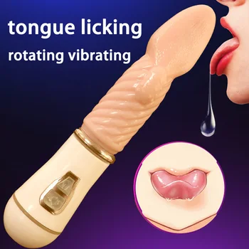 Silicon Limba Lins Vibratoare Oral Jucarii Sexuale Vibratoare Rotative Pentru Femei Clitoris Cu Vibrator Biberon Stimulator Magic Wand Massager 0