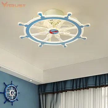 Carma de vapor Inteligent Fan Lampa Creative Ventilator de Tavan Lampa Casei Ventilator de Tavan cu Lampa