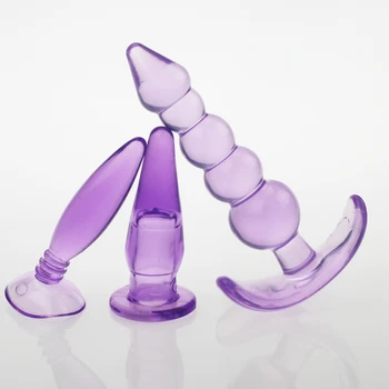 3pcs/set Vânzare Fierbinte Silicon Moale Jucarii Anale Butt Plug Adevărat Senzația de Piele,Jucarie Sexuala pentru Femeie/Barbat Sex Produs