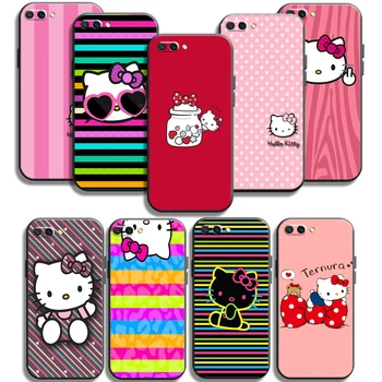 Drăguț Hello Kitty Cazuri de Telefon Pentru Huawei Honor P30 P40 Pro P30 Pro Onoare 8X V9 10i 10X Lite 9A Funda TPU Moale La Coque