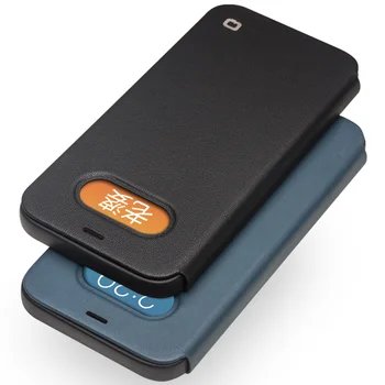 Qialino Piele Flip Case Pentru Iphone 12/12 Pro Pură Manual Subțire Telefon Capac Cu Fereastra De Vizualizare Pentru Iphone 12 Pro Max