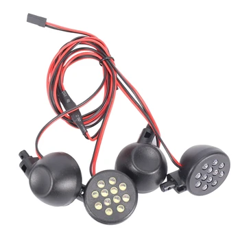 4 Lumini LED Receptor Kit de Plastic Coajă de Lotus Faruri pentru 1/5 HPI BAJA Rovan Regele Motor 5B RC Piese Auto Accesorii