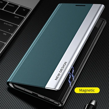 Magnetic Piele Stand Caz de Telefon Pentru POCO X4 Pro Caz Flip Titularul Acoperi Pentru Xiaomi Poco X3 Pro GT F3 M3 M4 Pro 5G Caz fundas