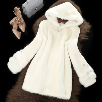 Femei haine de nurcă de sex feminin haină de blană de nurcă reale haină de blană lungă doamnelor haine de iarnă supradimensionat 5xl 6xl 7xl natura haine de blana