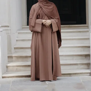 Moda musulmană Turcia, Dubai Două piese Costum de Haine Islamice Femeile Musulmane Dubai Haine Modeste Abaya Turcia Rugăciune Rochie 2021