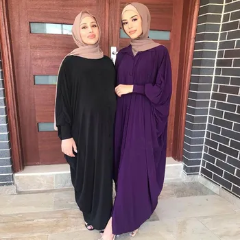 Rochie Musulman Femei Batwing Maneca Islamic Abaya Îmbrăcăminte Caftan Supradimensionat Halat Orientul Mijlociu Abayas Arabe Caftan Rochie Scăpa Ramadan