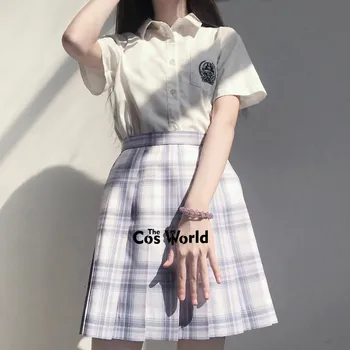 [Star Nisip] Fată de Vară Talie Mare Fuste Plisate Fuste Carouri Femei Rochie Pentru JK Uniformă de Școală Elevii Haine