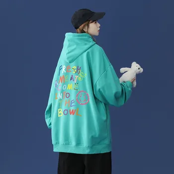 Femei Hoodies Imprimare Tricou Supradimensionat Japoneză Streetwear Hip Hop Femei Hoodie 0