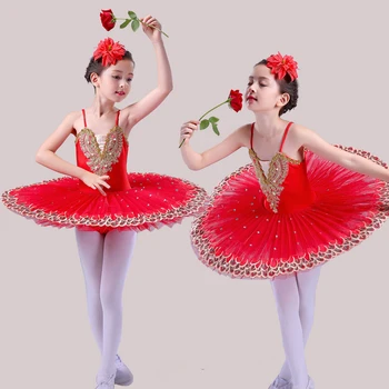 Noi copiii adulți profesionale roșu clasic spectacol de balet îmbrăcăminte de antrenament fusta TUTU fire fusta de balet de dans îmbrăcăminte 0