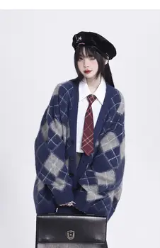 Coreea de Cardigan Pulover Nou Toamna Iarna Moda coreeană Largi Tricotate 2022 V-neck Maneca Lunga Femei Topuri Casual