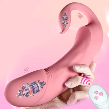 Sex Shop Erotic Jucărie de Control Wireless Jucarii Sexuale pentru Femei la două Capete Vibratoare Penis artificial în formă de U G Spot Vagin, Clitoris Analsex Masaj