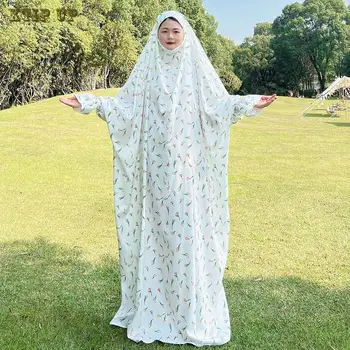 Femei Cu Glugă Musulmane Hijab Rochie De Eid Rugăciune Îmbrăcăminte Jilbab-Ul Abaya Mult Djellaba Acoperire Completă Ramadan Rochie De Îmbrăcăminte Islamic Abaya