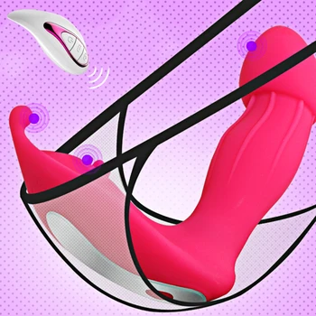Portabil Dildo Vibrator pentru Cupluri Ciorapi Vibrator Wireless de Control de la Distanță Invizibil Stimulator Clitoris Jucarii Sexuale Pentru Femei Orgasm