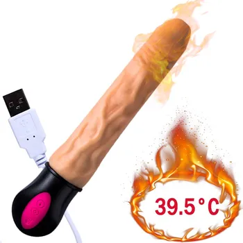 12 Moduri De Încălzire Realistic Dildo Vibrator Flexibil Din Silicon Moale De Penisul G Spot Vagin Vibrator Masturbare Jucărie Sexuală Pentru Femei U235