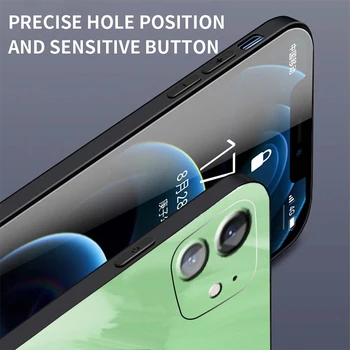 De lux Pictura Gradient Curcubeu Telefon Caz Pentru iPhone 13 12 Mini 11 Pro Max 7 8 Plus 6S X XS XR 11 Pro Silicon Moale Capacul Capa 1