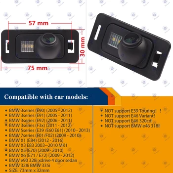 HD 1280*720P Camera retrovizoare pentru BMW 520Li 530I 536Li 335i 328i 335i 320i 330i X1 E84 2002-2011, Viziune de Noapte Camera de Rezervă 1