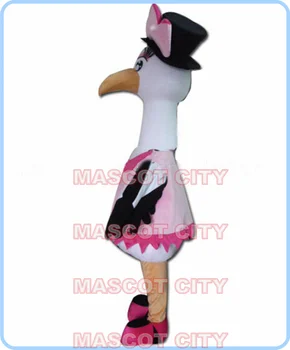 MASCOTA miss swan mascota costum fabrica en-gros de desene animate alb lebădă pasăre tema anime, cosplay, costume de scenă 2796 1