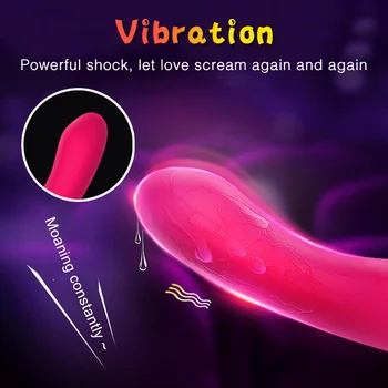 Mut de Rotație Penis artificial Vibratoare Pizde Masaj Limba Lins Oral jucarii Sexuale pentru Femei pentru Orgasm Stimulator Adult Produs 2