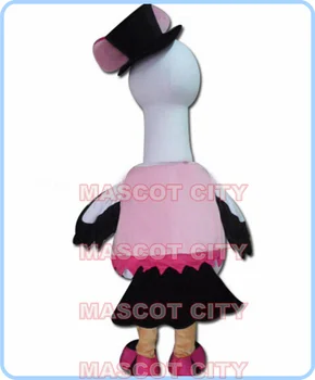 MASCOTA miss swan mascota costum fabrica en-gros de desene animate alb lebădă pasăre tema anime, cosplay, costume de scenă 2796 2