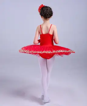 Noi copiii adulți profesionale roșu clasic spectacol de balet îmbrăcăminte de antrenament fusta TUTU fire fusta de balet de dans îmbrăcăminte 3